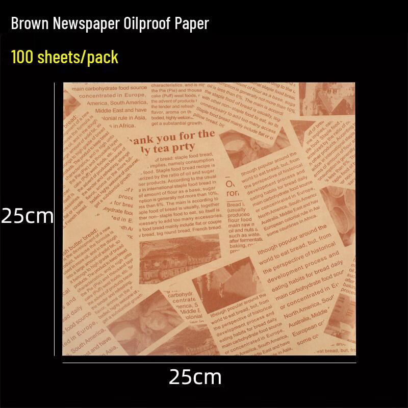 

Disposable Oil-Proof Food Wrapper & Liner Paper