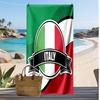 Asciugamano da Spiaggia Stampa Calcio Italia Asciugatura Rapida Super Assorbente Morbido Asciugamano da Bagno per Nuoto Spiaggia Viaggio Souvenir Regalo per Fan