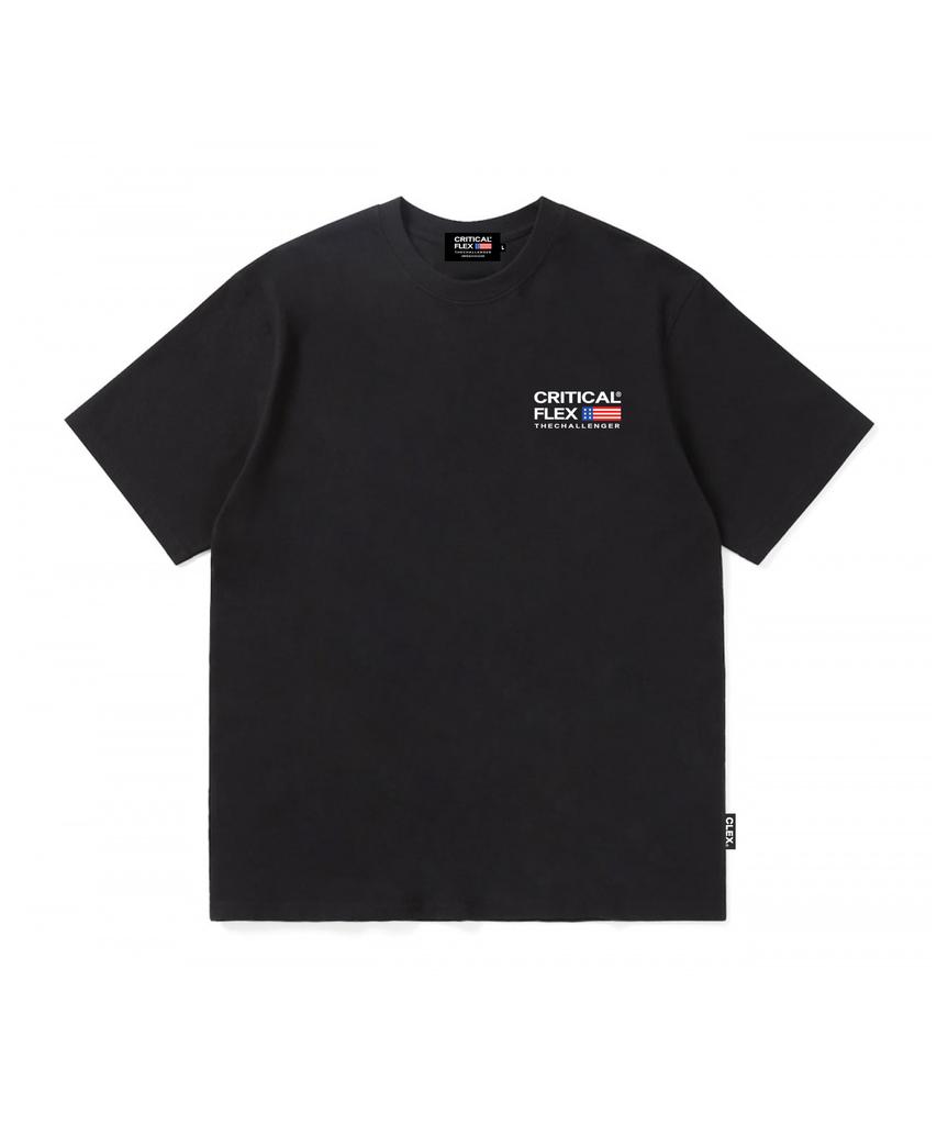 Keulitikeolpeullegseu Cf American Small Logo Short Sleeve Tee Black