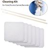 Professional Flute Care Rod Cleaning Tool Cleaning Cloth Set Suitable for Concert Flutes and Piccolos Fabric Design