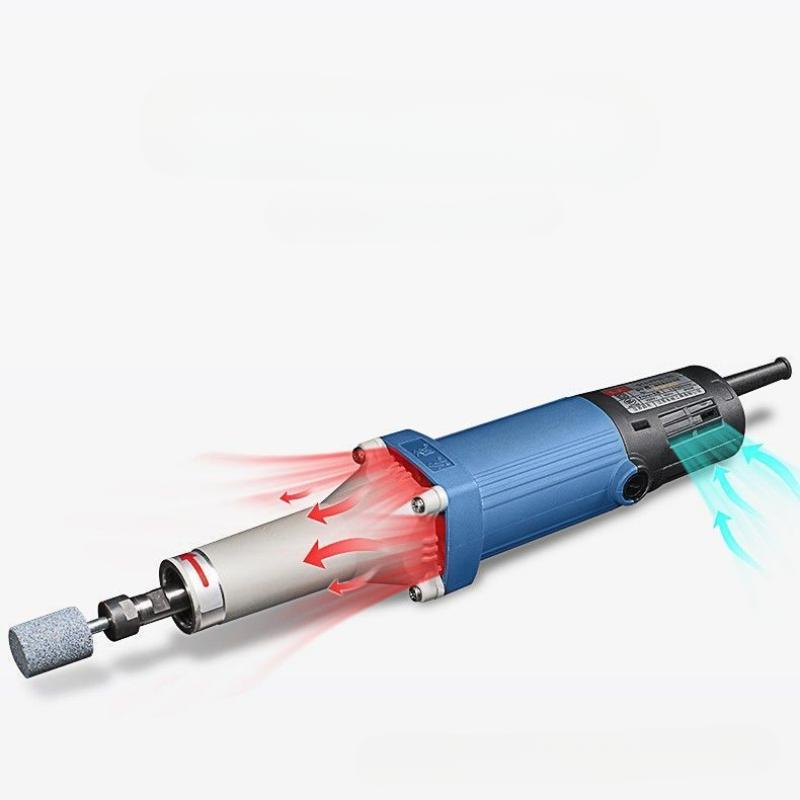 Dongcheng Electric Grinding Head S1J-FF-25B Small Straight Mill Jade Carving Stone Wood Carving Electric Grinding Machine Polishing