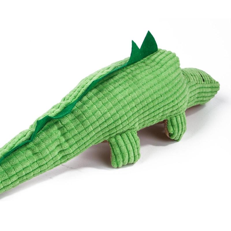 Dog Plush Toys Squeak Alligator for Dogs Interactive Stuffed Animal Chew Toy for Small Medium Dogs Reducing Boredom