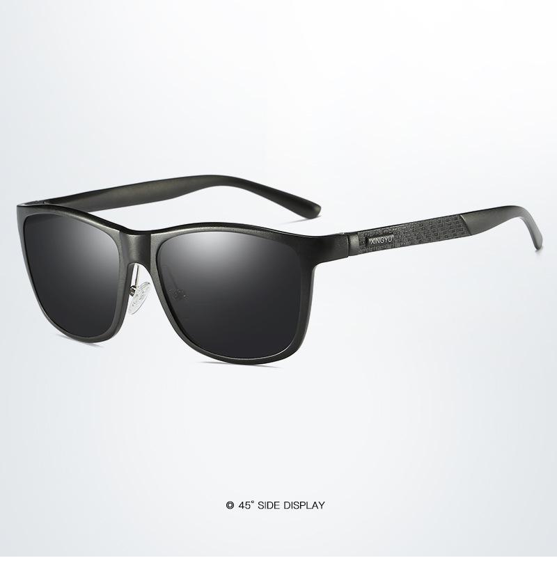 Aluminum Magnesium Men's Polarized Sports Sunglasses - Full Frame, Personality Style (Model XY045)