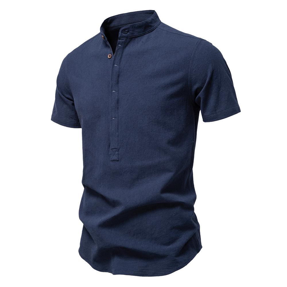 Summer New Casual Shirt Men Short Sleeve
