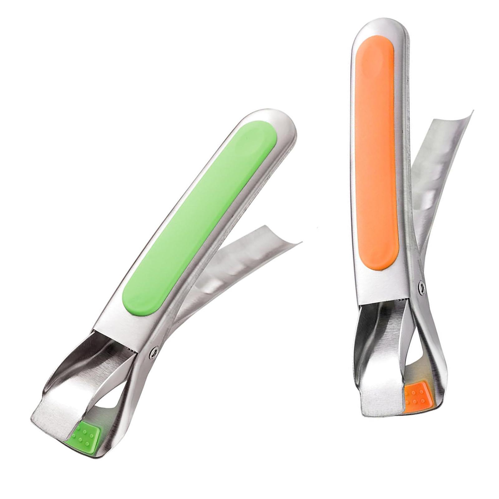 

2pcs Stainless Steel and Silicone Tongs Ergonomic Handle Food Grippers Kitchen Tool for Moving Hot Plates Or Bowls