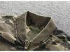 Men's Retro Camouflage Baseball Jacket - Autumn/Winter Collection