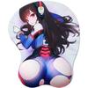 Overwatch DVA Mauspad, 3D Memory Foam Mauspad, Anime Brüste, Niedlich, mit Handgelenkauflage, Charakter, Handy (DVA2) (DVA)