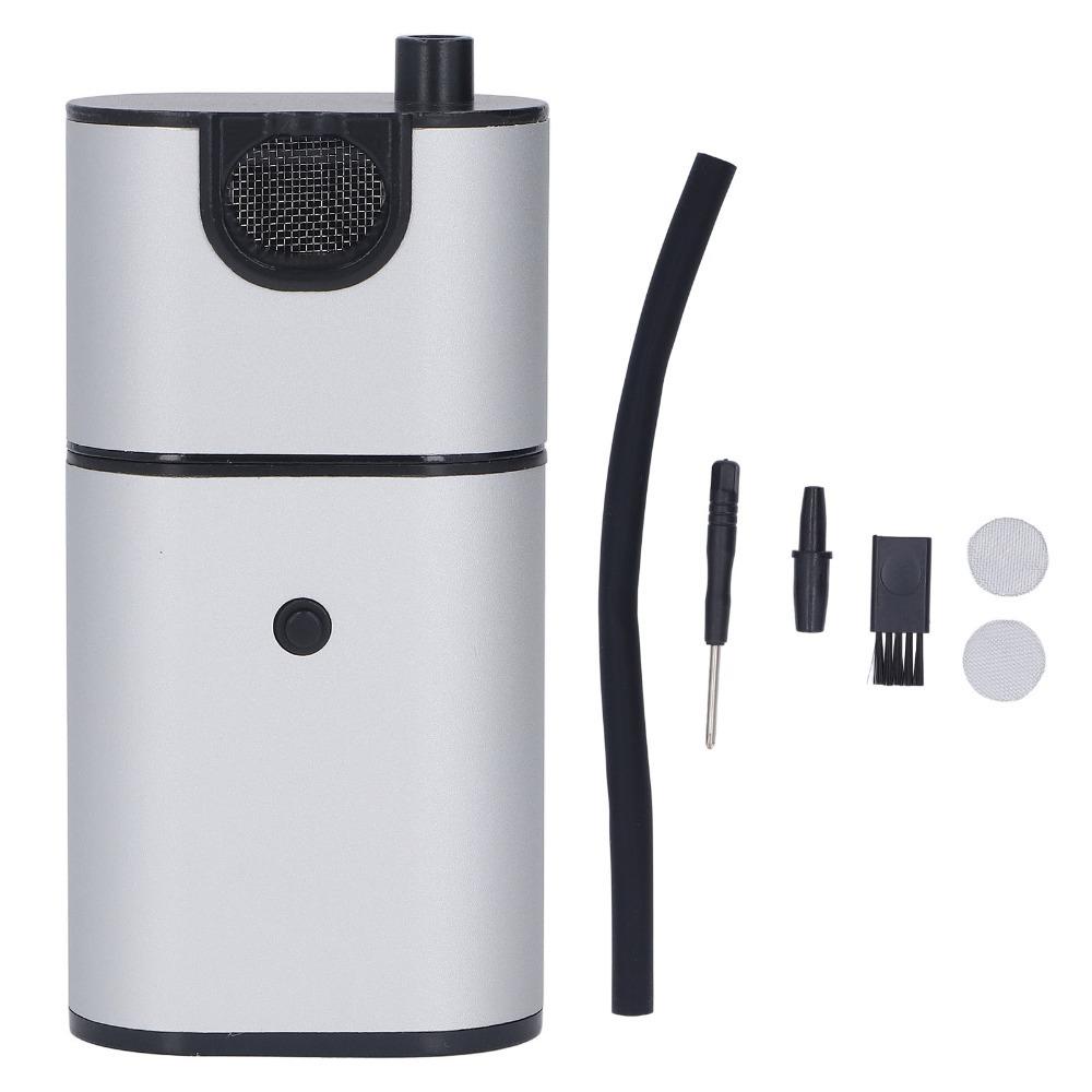 Silver and Black Smoke Infuser Aluminum Alloy Zinc Alloy Plastic Cold Food Smoker BBQ Picnic