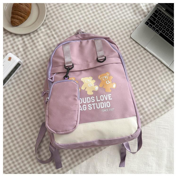 Backpack Large Capacity Junior High School Student School Bag Versatile Leisure Travel College Student Backpack Female