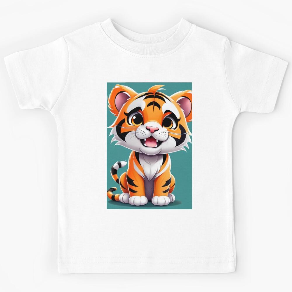 Art - Cartoon Tiglet, Children s Illustration Aesthetic Kids T-Shirt 160