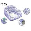Inflatable Water Chair Pool Lounge with Cup Holder, Tropical Leaf Print Blow-up Float Holder Sofa for Adults, Swimming Party Beach Lake Essentials