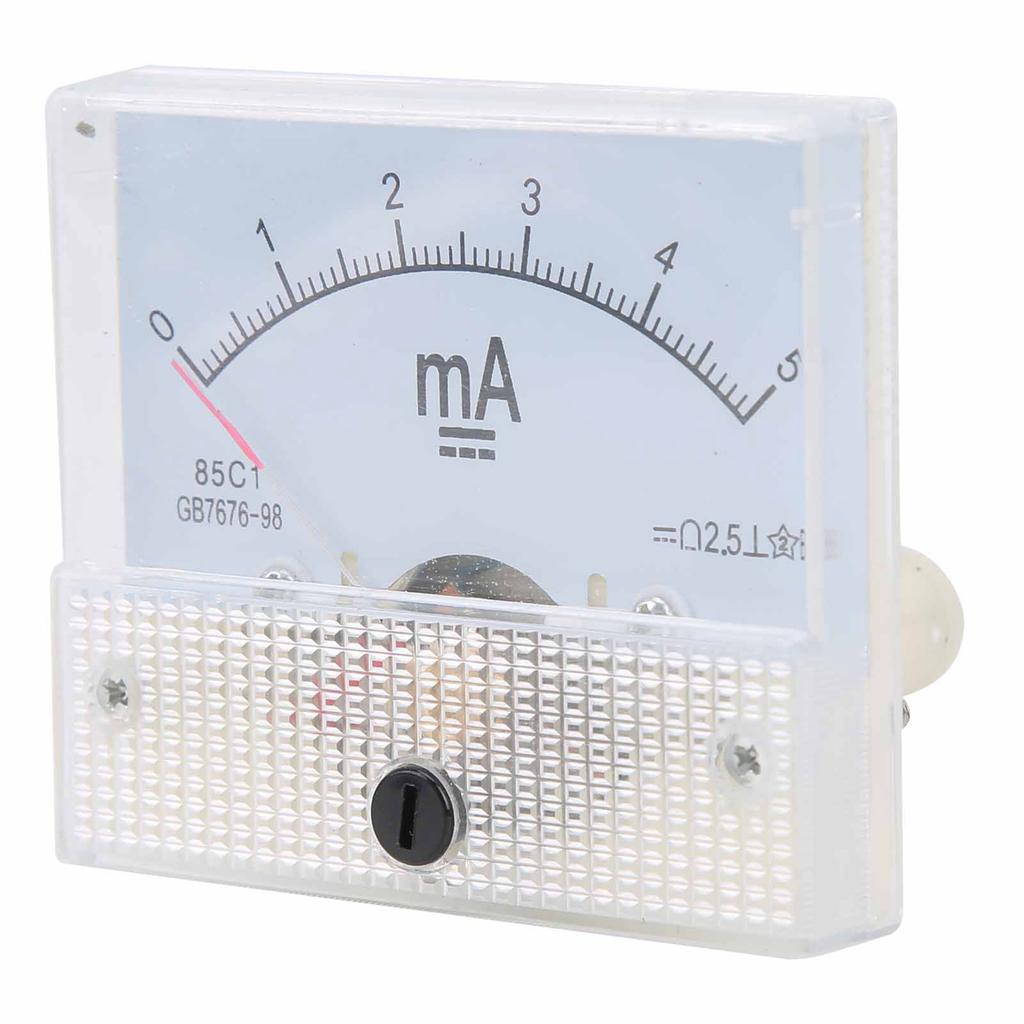 DC 0?5MA Pointer Current Panel Meter Measurement Devices Amperemeter Tester Gauge