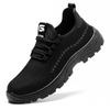 Herren Fliegengewebte Arbeitsschuhe Anti-Quetsch- und Durchtrittssicher Verschleißfest Bequem Atmungsaktiv Sportliche Arbeitsschuhe