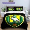 ADO Den Haag Pattern Bedding,Quilt Set Quilt Cover Pillowcase Home Birthday Gift(1 * duvet cover + 2 * pillowcase, without core)