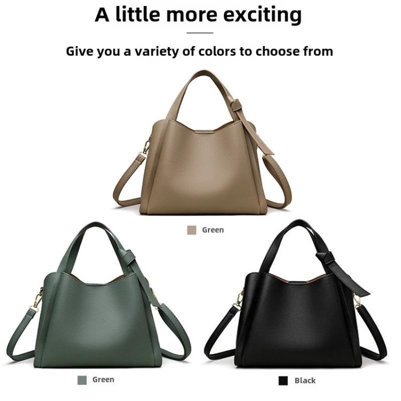 Genți de umăr tip bucket la modă pentru femei, genți messenger crossbody din piele PU de lux de designer, poșetă de mână casual cu culoare solidă pentru doamne