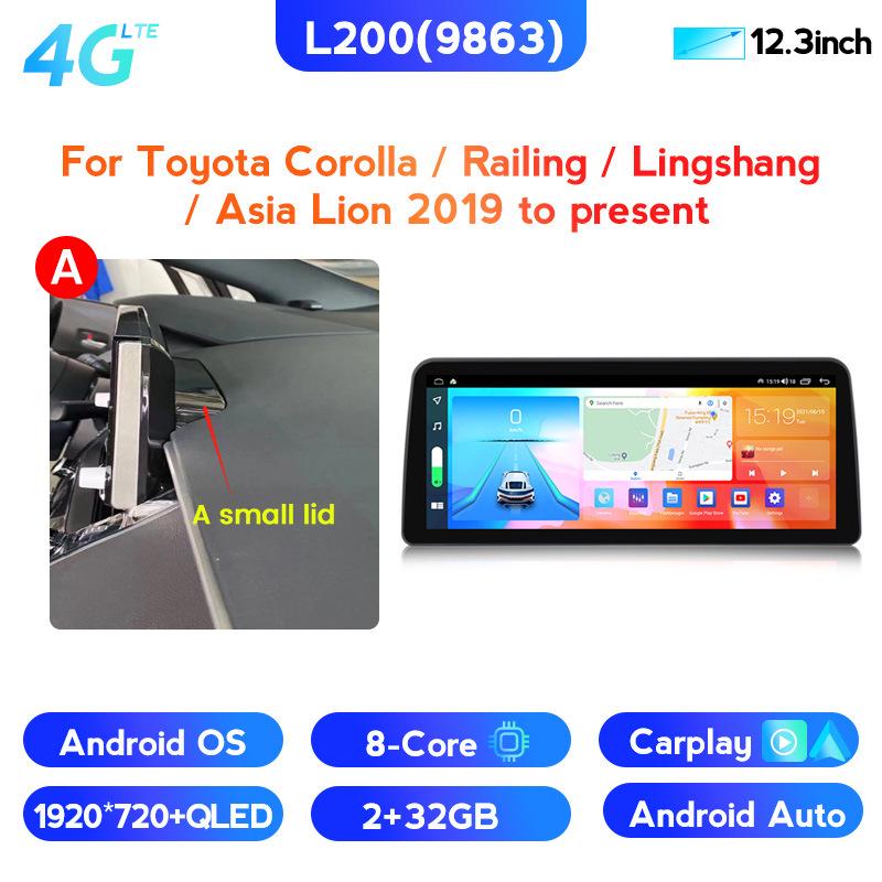Toyota Corolla Android Navigation with CarPlay - Large Screen Stand-Up Display