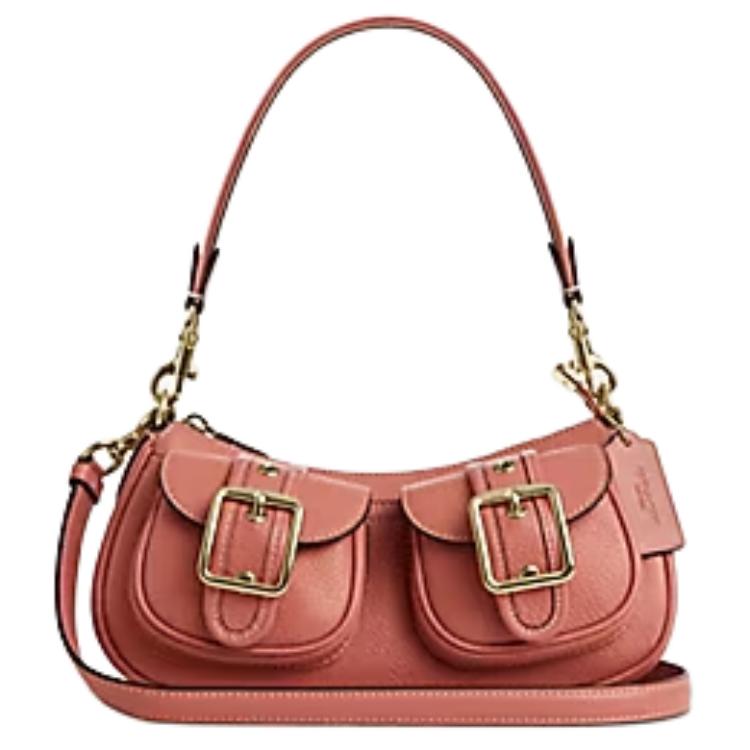 

Coach Ashton 25 Fashion Solid Pebble Leather Shoulder Bag Medium Unisex Shoulder Bag Pink CM079-IMS9Q Basic Set (Bag+Dust Bag)