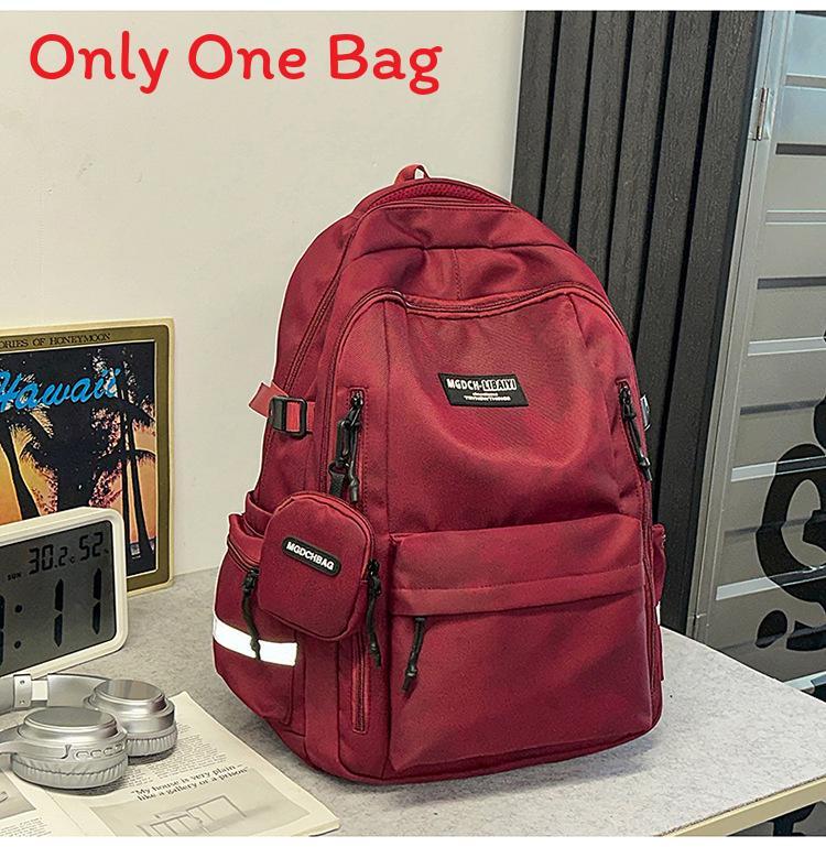 College Style Nylon Backpack With Feature For Students And Teens