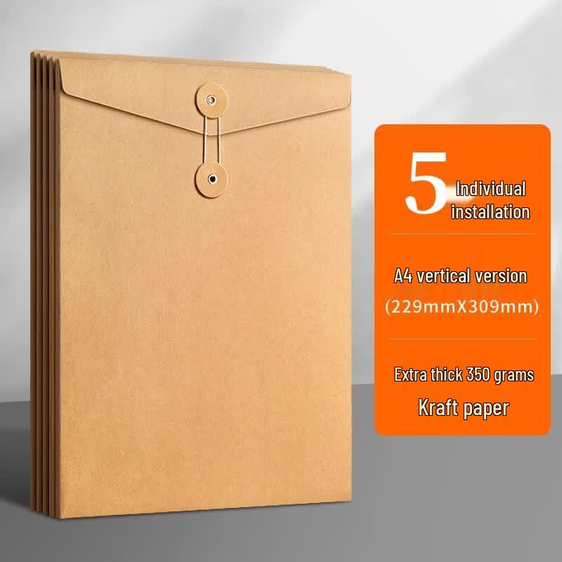 A4 Kraft Paper Document Bags