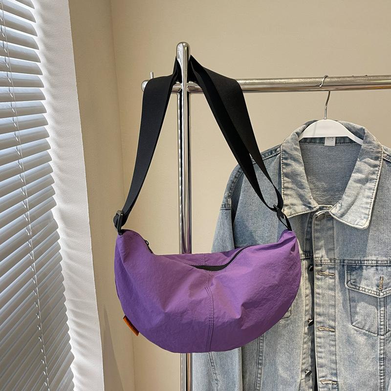 Large Capacity Dumpling Bag All-match Solid Color Bag Women's Simple and Fashiable Shoulder Bag Women's Bag Messenger Bag