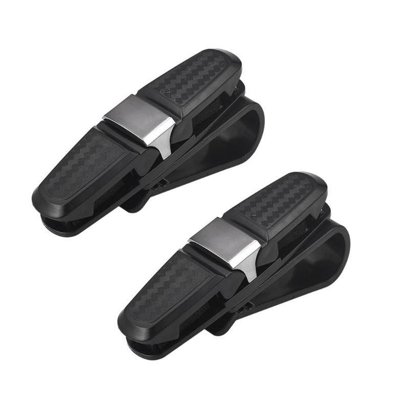 Sunglasses Holder for Car Sun Visors Eyeglass Hanger Clip Card Ticket Holder