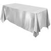 1 Pack Rectangle Tablecloth Stain Resistant Wrinkle Free Silkly Table Cloth, Satin Dining Table Cloths for Dining Room, Indoor