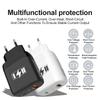 2 Anschlüsse Wandadapter 2.4A USB PD Reiseladegerät EU US Stecker für IPhone Xiaomi Samsung Huawei