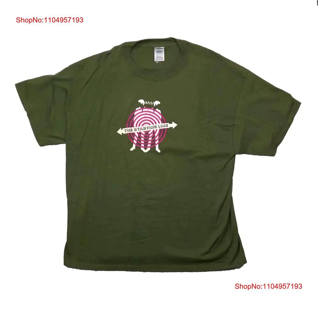 The Starting Line New Adult T Shirt Band Arrow Through Bullseye Cover vintage Washed designer clothes graphic