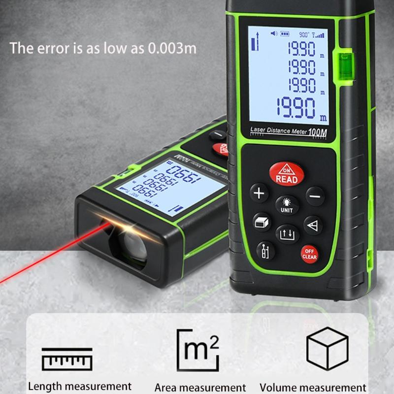 Handheld Infrared Distance Measurement Meter Tape Range Finder Extreme Accuracy ±3mm Accuracy Meter Measure Test Tool