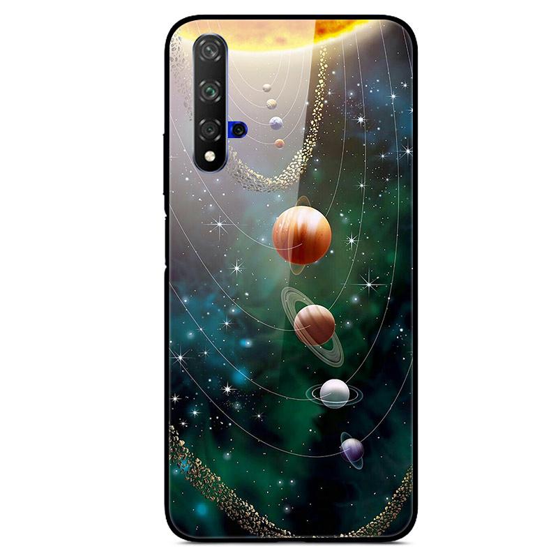 For Huawei Nova 5T Case Tempered Glass Cover 3D Cat Printing Case For Huawei Nova 5T 2019 5 T Phone Case For Huawei Nova5T Cover