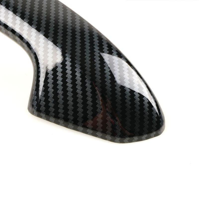 For Kia Stinger 2018 ABS Carbon Fiber Texture Car Styling Exterior Door Handle Pull Cover Trim
