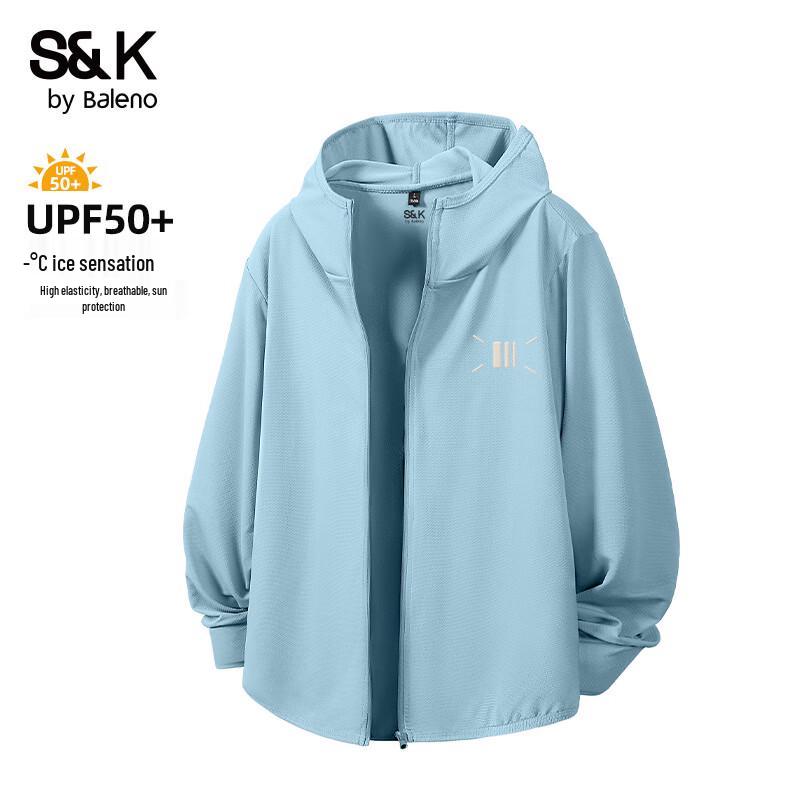 

Baleno S&K Men s UPF50+ Hooded Sun Protection Jacket XL