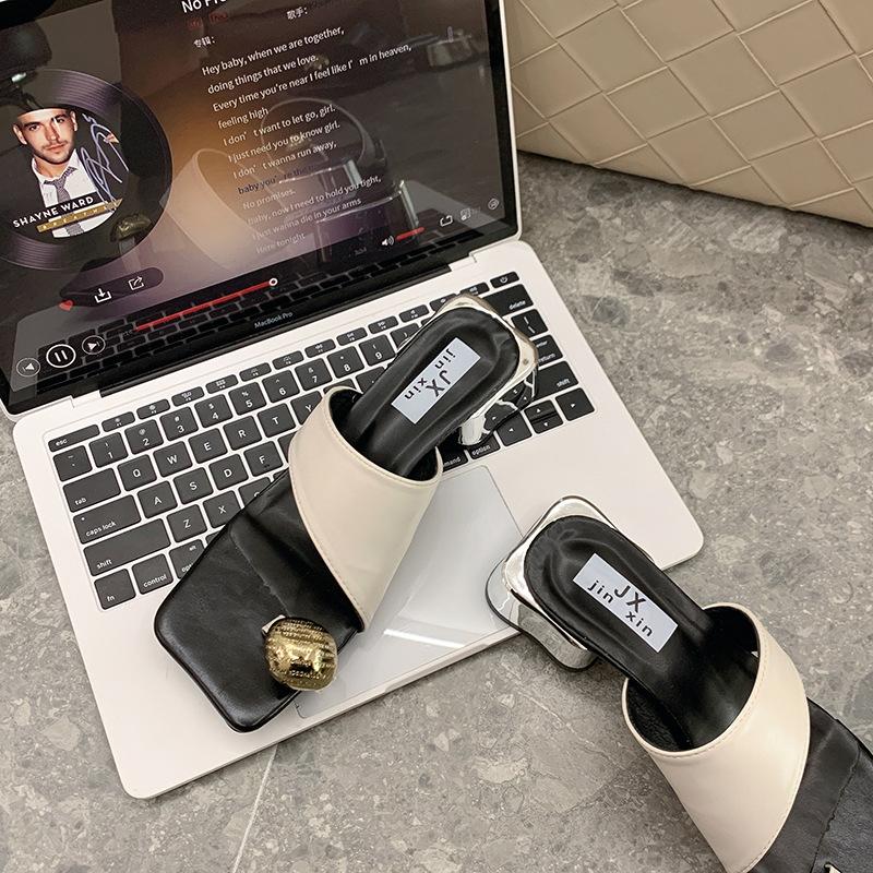 Women's Slippers 2024 Summer New Fashion Open Toed Outdoor Flip-flops Female Non-slip Solid Beach Slippers Zapatos De Mujer