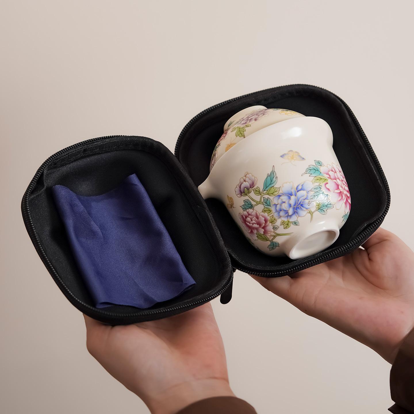 

Ручная печь портативная крышка чаша ручка горшок интегрированный простой ветер путешествие экспресс клиент один горшок три чашки мастер-чашка заварочный чайник