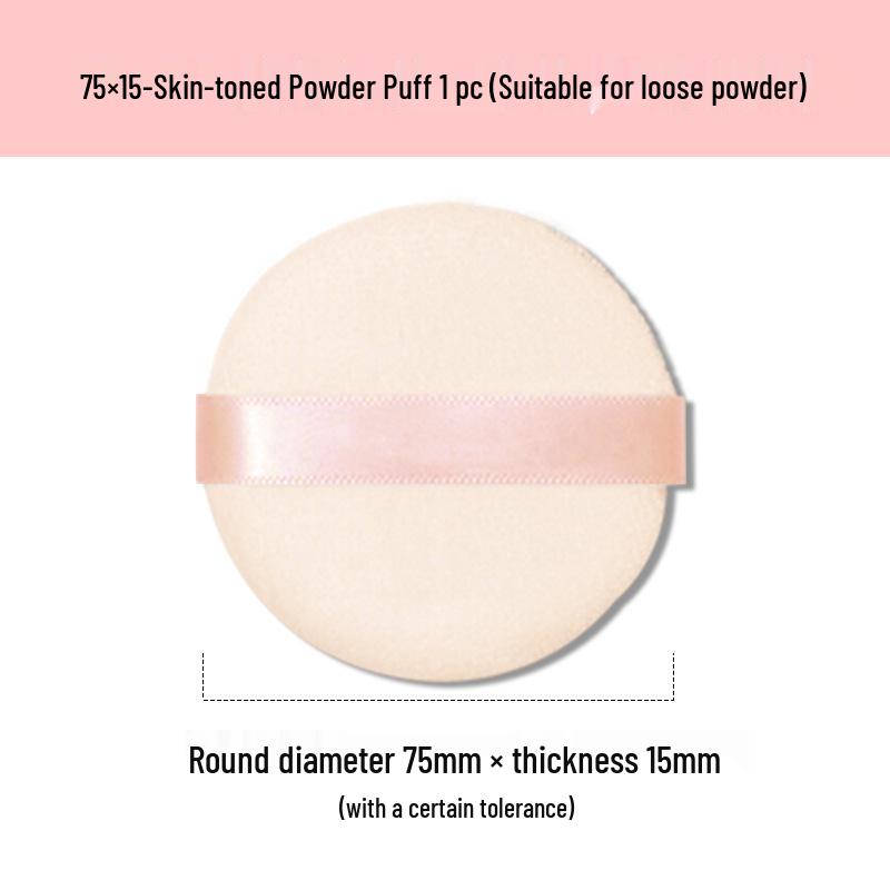 

Premium XL Marshmallow Antibacterial Powder Puff for Wet & Dry Use - Pure Cotton Makeup Sponge Assorted Puff