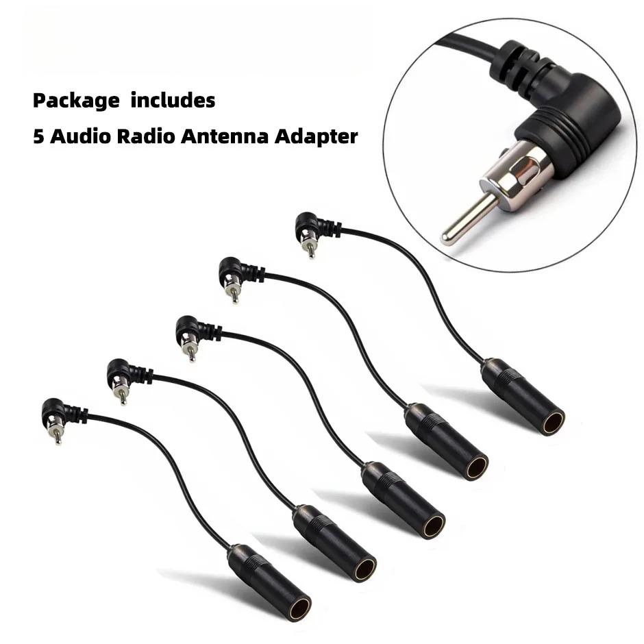 Male To Female Elbow Antenna Adapter Stereo Audio Vehicle AM/FM Radio Aerial Extension Cable for Car Stereo System