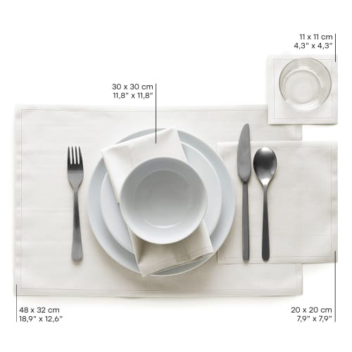 MYdrap Cocktail Napkins, 100% Cotton, 4.3 X 4.3 Inch, 50 Per Roll, Cocktail Napkin/Coaster SA11/101-2