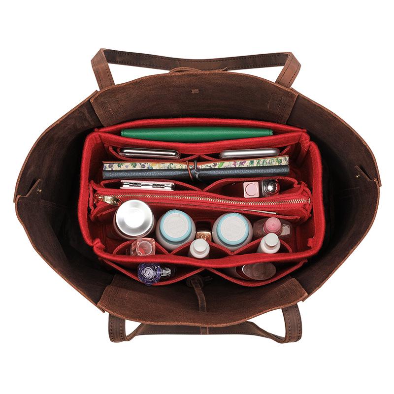 Women's Cross-Body Felt Makeup & Storage Bag