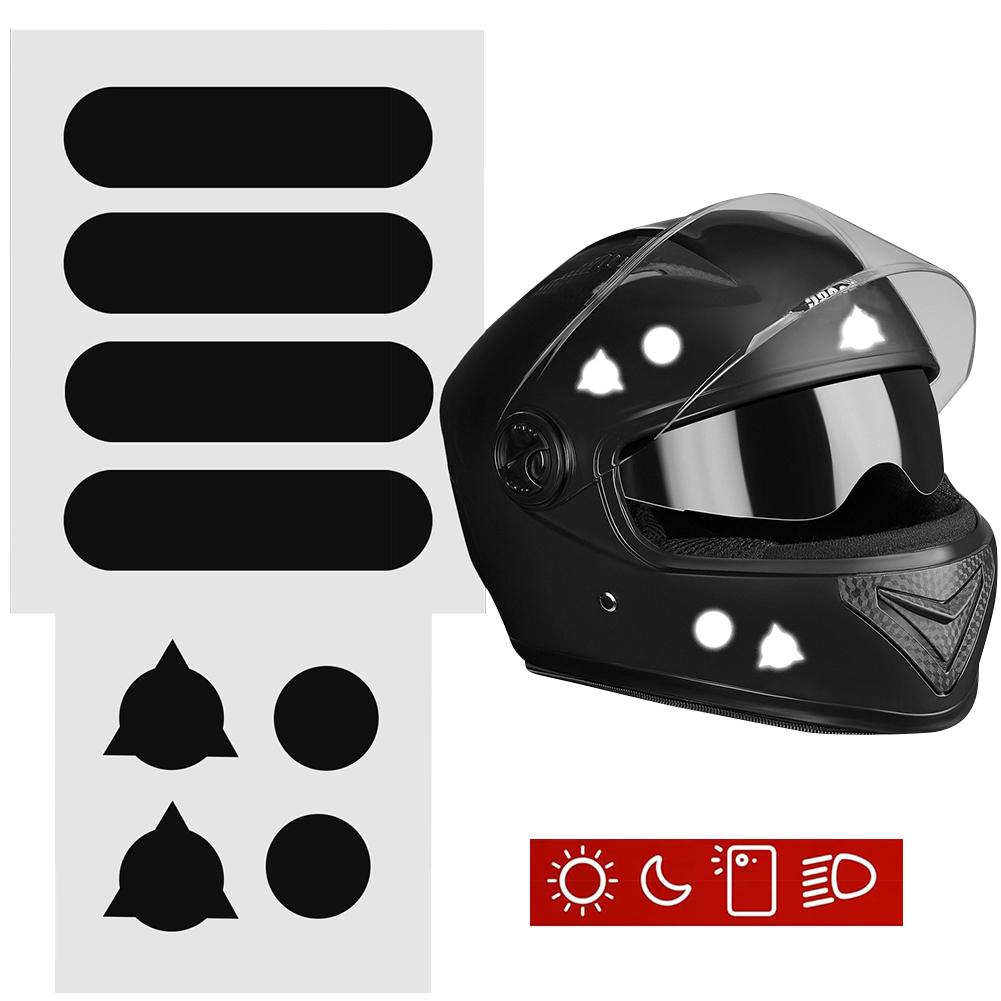 Reflective Motorcycle Helmet Stickers Car Decorative Stickers Bicycle Motorcycle Car Decals for Motorcycle Helmets Bike Scooters