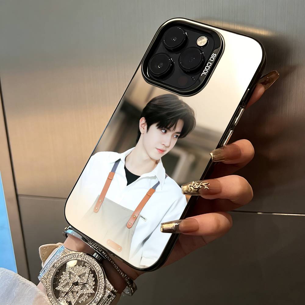 C- Chen Zheyuan-Actor Phone Case For iPhone 17,16,15,14,13,12,11 Plus Pro Max Colored Silver Phone Case