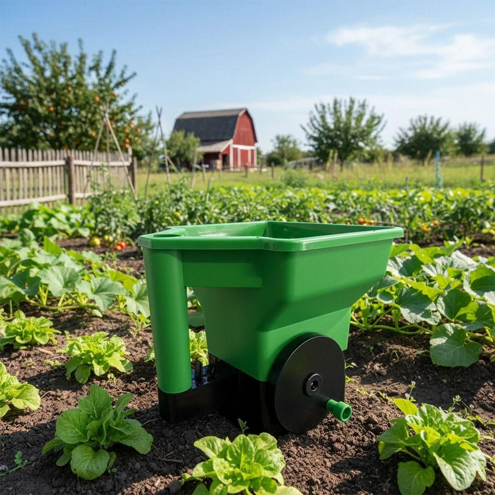 Easy Crank Hand Crank Spreader Even Dispersal Multipurpose Dispenser Daily Planting