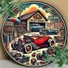 D Vintage Metal Sign Hot Rod Garage Retro Classic Car Tin Wall Art Plaque for Home Bar Man Cave Automotive Decor Gift