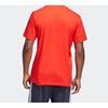 Adidas Classic 3-Stripes Training Sports Round Neck Short Sleeve T-Shirt Men Tops Red DU0444