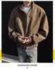 Men's Retro Versatile Stand Collar PU Leather Jacket - Casual and Wear-resistant for Spring and Autumn