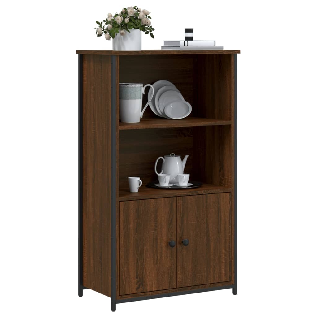 Highboard Brown Oak Effect 62 x 32 x 103.5 cm Engineered Wood