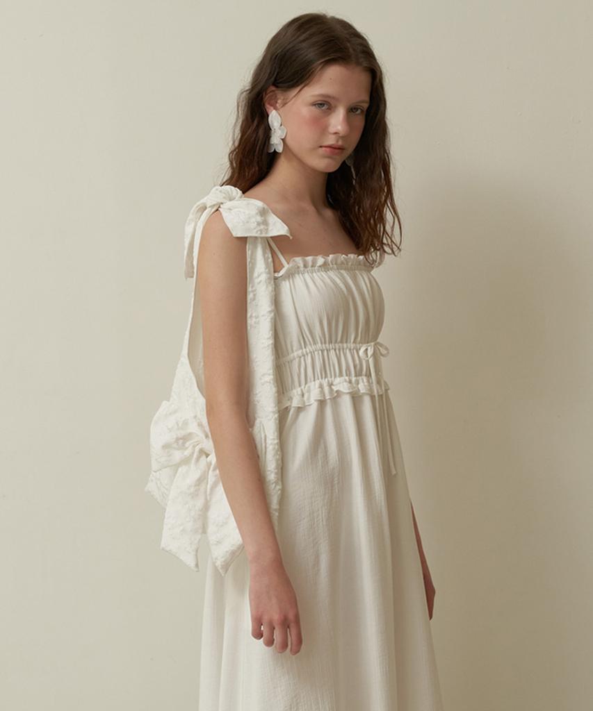 MURMURE Fescara Frill Strap Long Dress_Fescara Dress