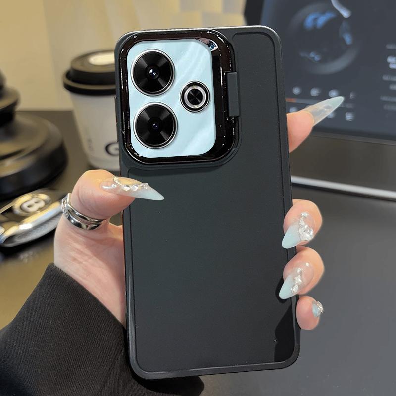 Suport pentru cameră Husă moale TPU de culoare solidă pentru Xiaomi Poco F6 X6 Pro M6 X5 Redmi Note 13 12 11 Pro 10 Husă mată antișoc pentru lentile de protecție pentru telefon