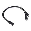 USB C Female To Double USB C Male Splitter Cord Converter Multiple Hubs USB Type C Port Hub Charger Power Split Adapter