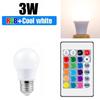 220V E27 LED Bombillas LED 3W 5W 10W 15W IR Remote Control Changeable Colorful RGB LED Lamp Spotlight Bulb Christmas Halloween Atmosphere Lights