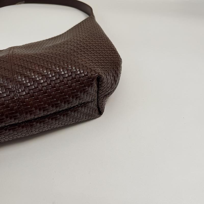 Stylish Woven Faux Leather Hobo Bag with Adjustable Shoulder Strap Large Capacity Casual Tote Purse